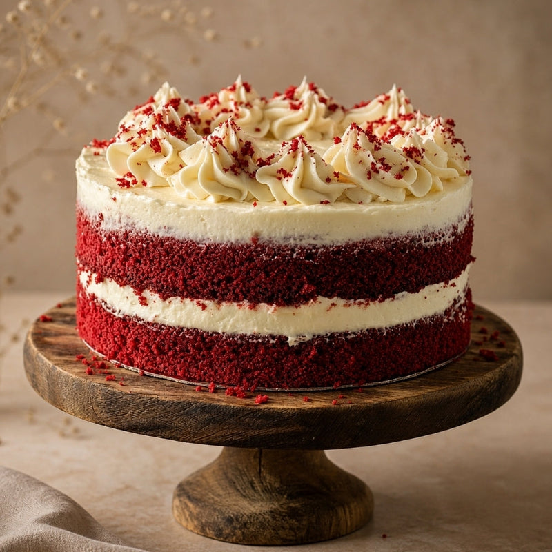 Classic Naked Red Velvet Layer Cake