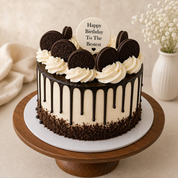 Oreo Chocolate Drip Birthday Cake