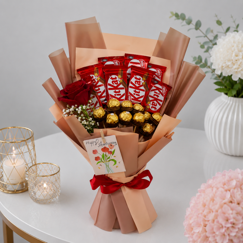 KitKat Ferrero Anniversary Chocolate Bouquet Gift