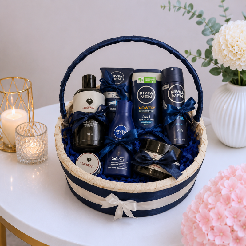 Nivea Men Complete Grooming Gift Basket for Him