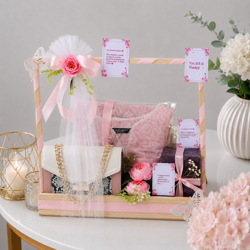 Congratulations Achievement Gift Basket for Sister