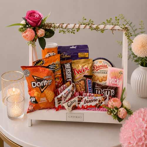 Castillo Mixed Snacks Chocolates and Cookies Gift Basket