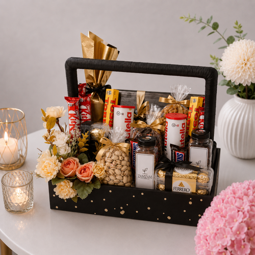 Nutella KitKat Pistachio and Ferrero Rocher Gift Basket