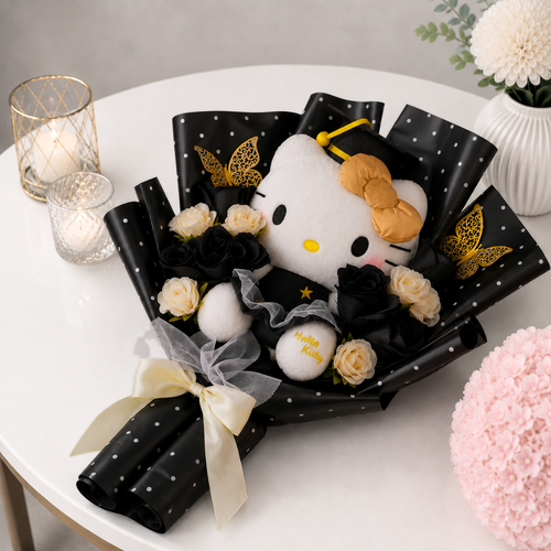 Hello Kitty Graduation Plush Bouquet Gift