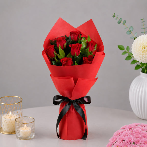 6 Red Roses Bouquet