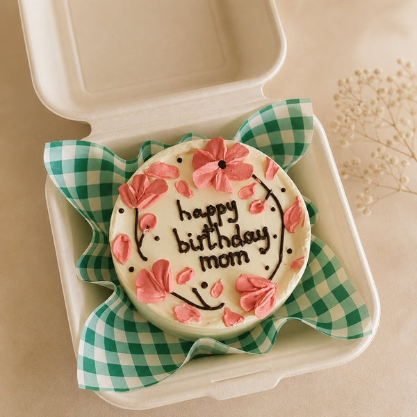 Happy Birthday Mom Bento Floral Lunchbox Cake