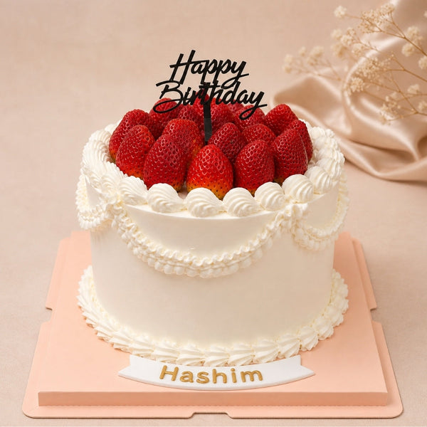Strawberry Overload Birthday Cake