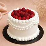 Fresh Raspberry Cream Celebration Cake