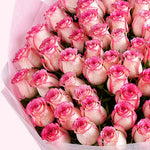 White Rose & Red Rose Birthday Cake