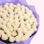 White Rose & Red Rose Birthday Cake
