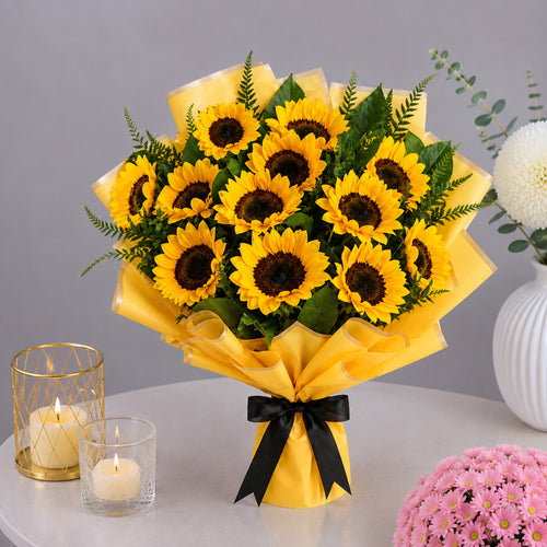 12 Sunflowers Bouquet