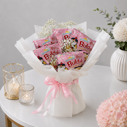 Buldak Carbonara Korean Ramen Snack Bouquet