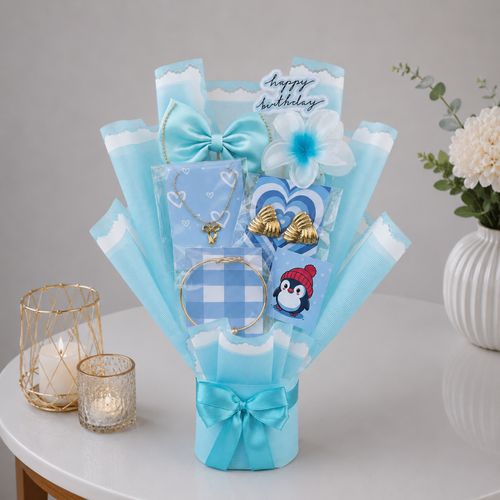 Gold Jewelry Birthday Accessories Bouquet for Her