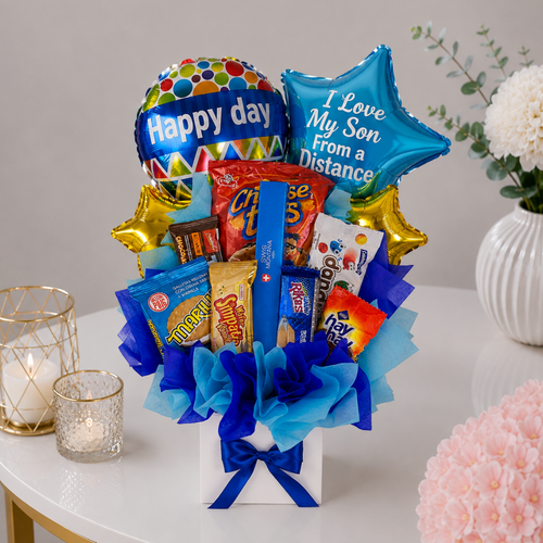 I Love My Son Happy Day Snack Balloon Box