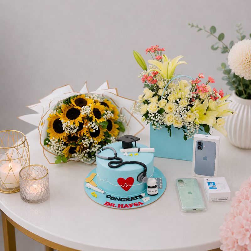 Doctor Graduation Luxury Gift Bundle with iPhone
